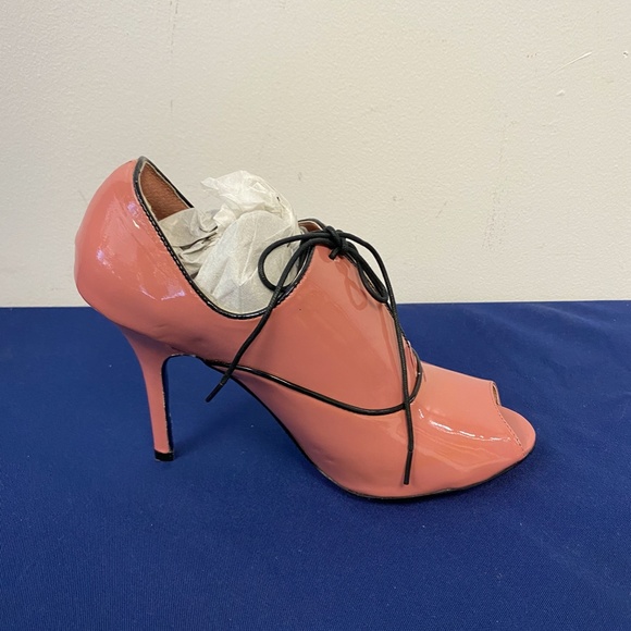 N.Y.L.A Pink Randee Leather Heels B-92 - Picture 4 of 6